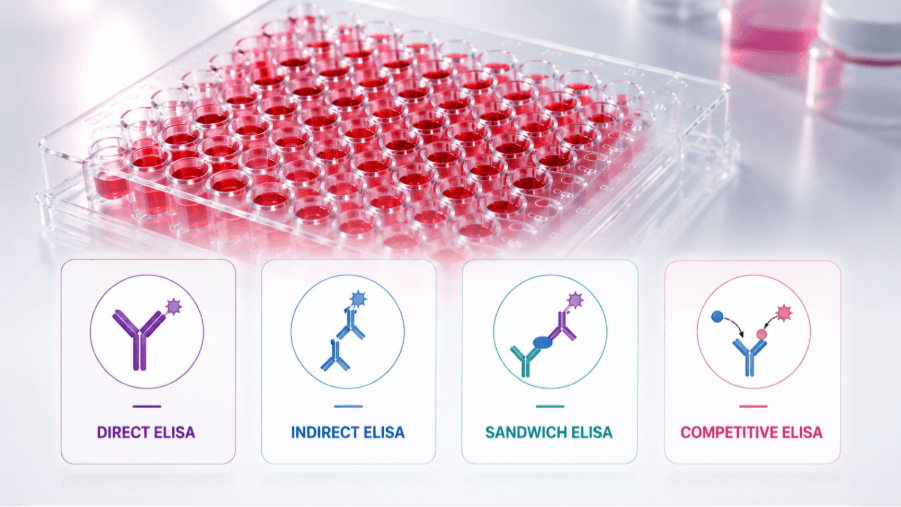 Four Main Types of ELISA Assays