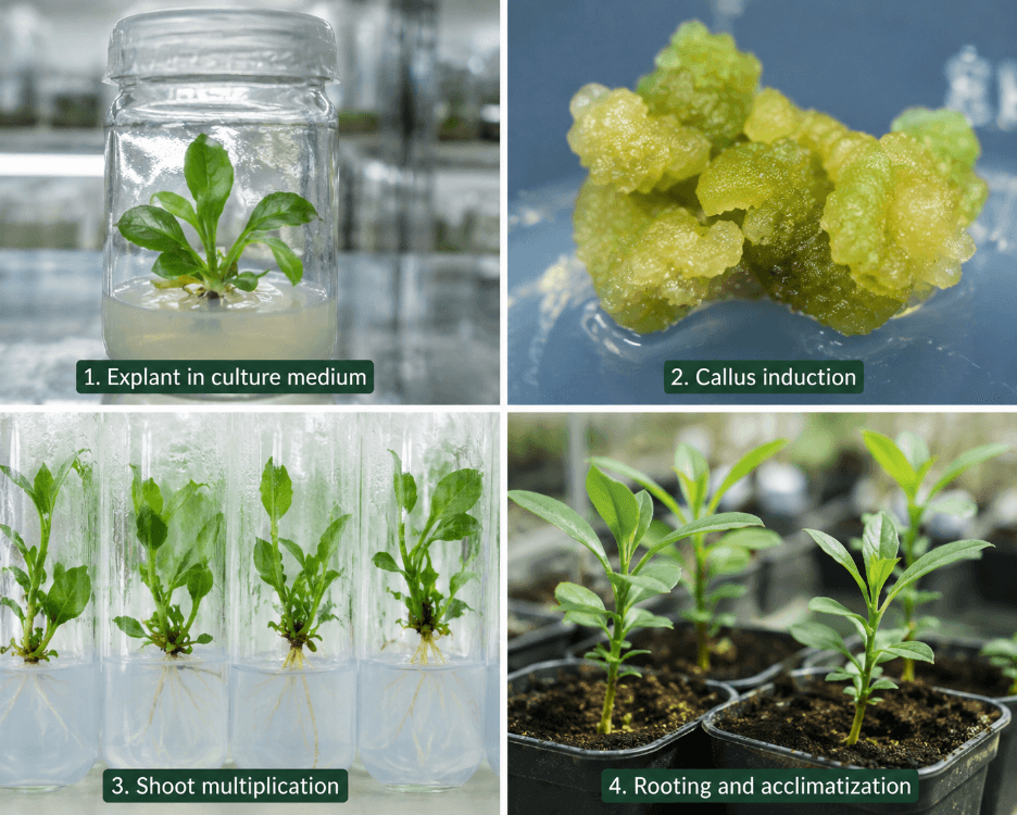 Stages of Tissue Culture