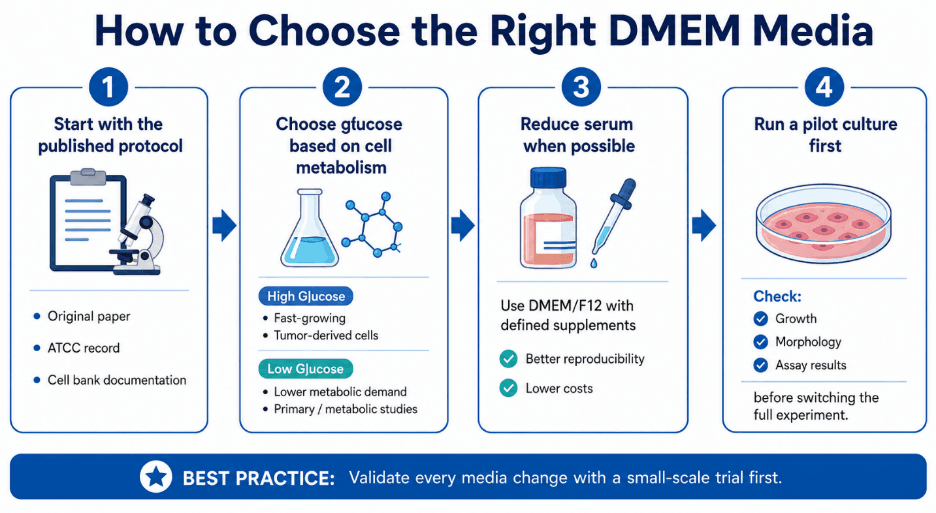 DMEM Media Selection Guide