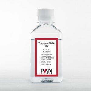 (10x) Trypsin 0.5 %/EDTA 0.2 % in PBS, w/o: Ca and Mg