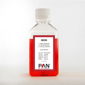 IMDM, w: stable Glutamine, w: 25 mM HEPES, w: 3.024 g/L NaHCO3